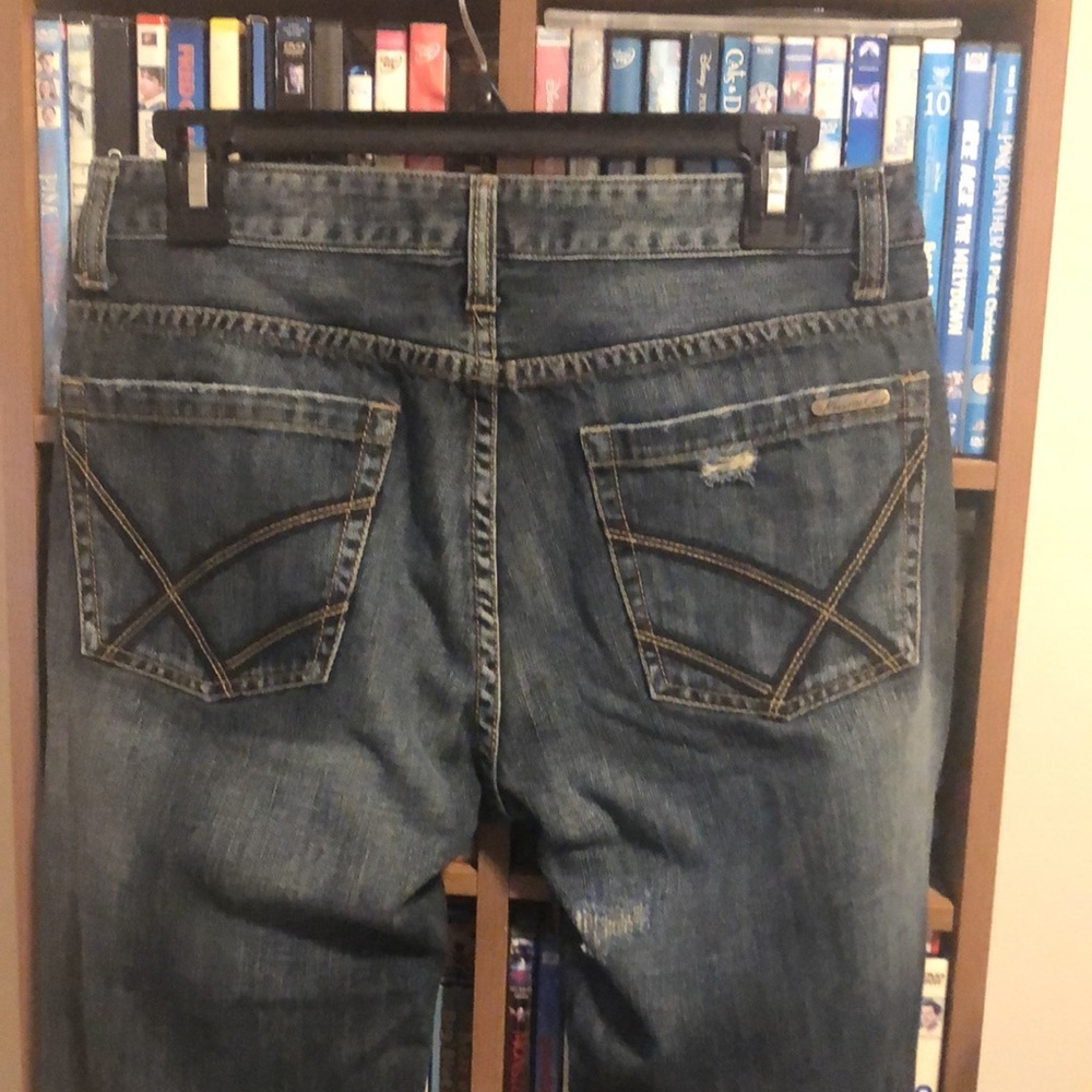 Kenneth Cole Distressed Jeans Medium Wash Jean - Picture 6 of 13